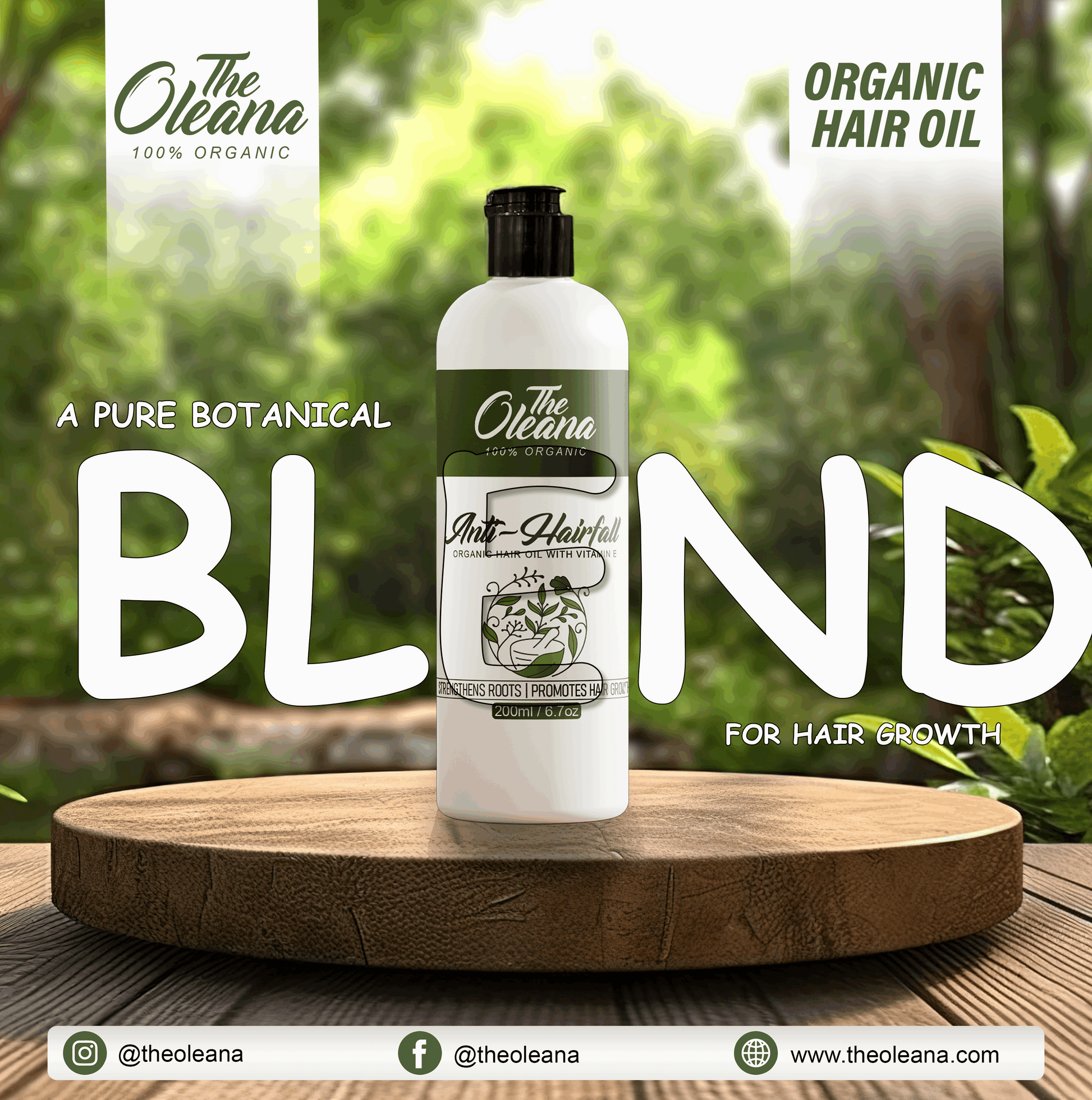 Oleana Herbal Hair Oil | Natural Anti Hair Fall