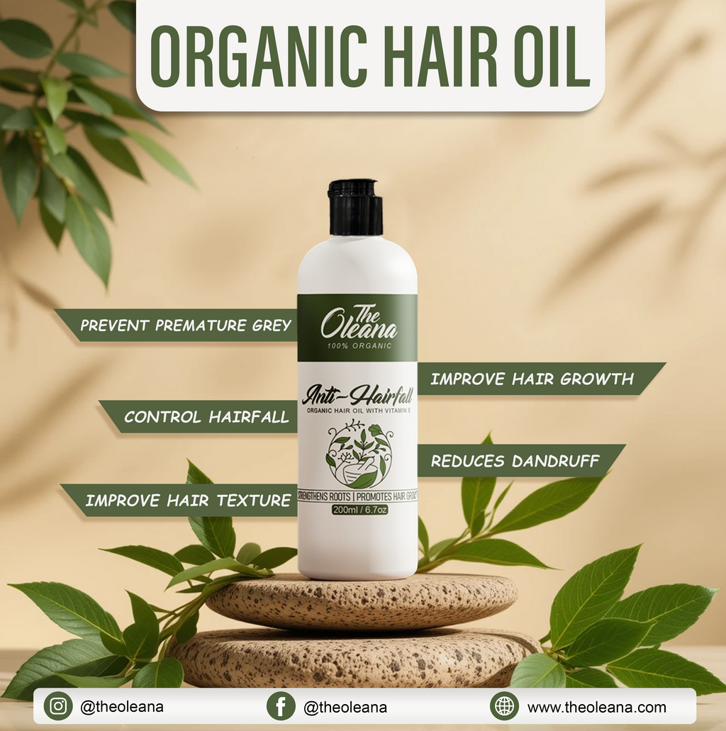 Organic Hair Oil to Stop Hairfall and Regrowth